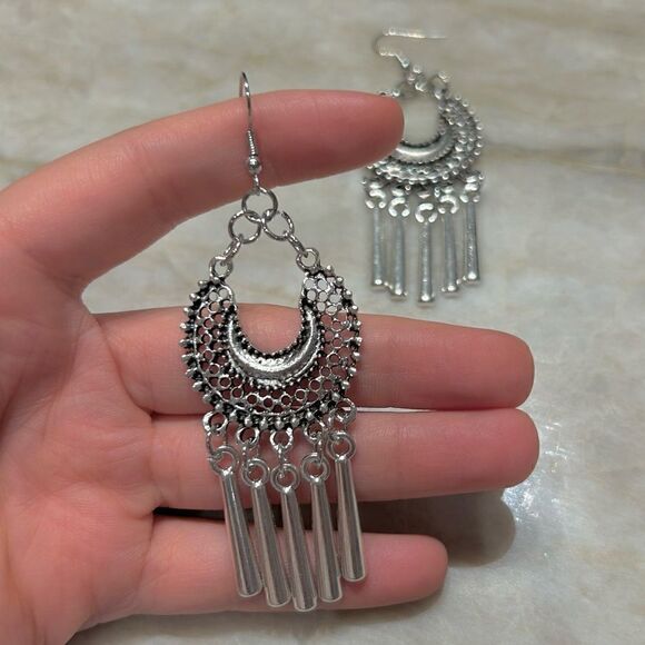 bohemian drop earrings A378 - Picture 4 of 4